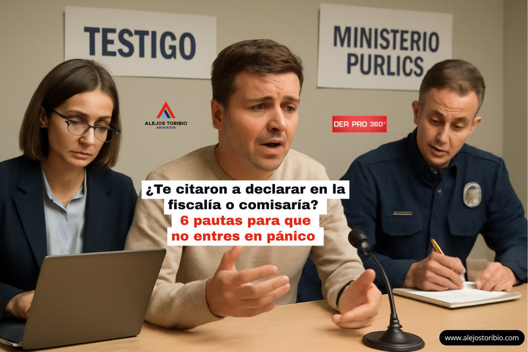 ¿Te citaron a declarar en la fiscalía o comisaría? 6 pautas para que no entres en pánico